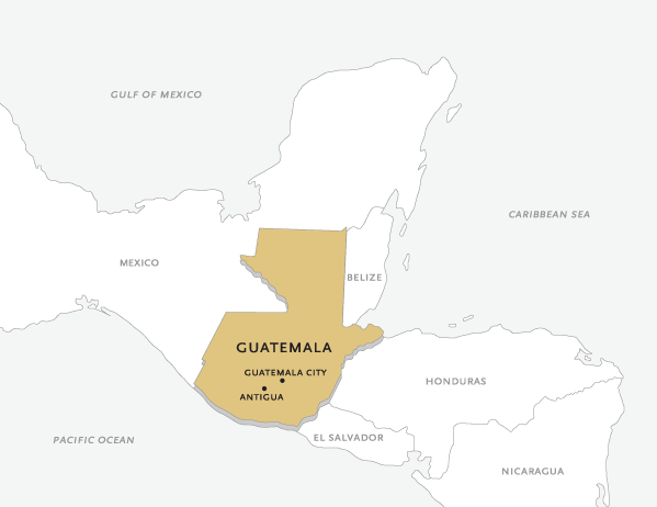 Guatemala's northern border aligns with northern Mexico, it's immediate southern neighbors are Belize, Honduras and El Salvador.