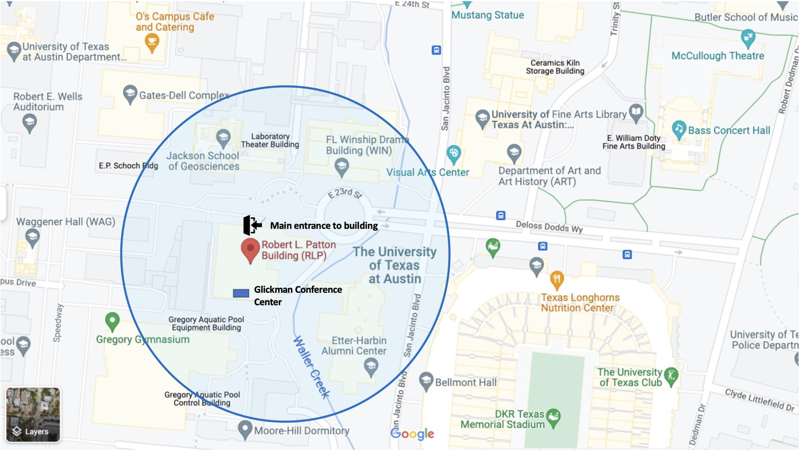 Map - Patton Hall and location of Glickman Center Map - Patton Hall and location of Glickman Center
