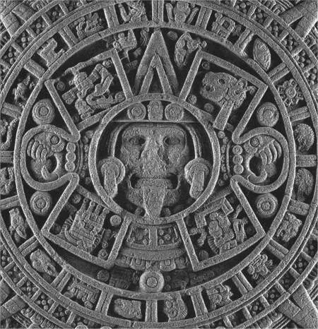 Detail of the Aztec Calendar Stone Detail of the Aztec Calendar Stone
