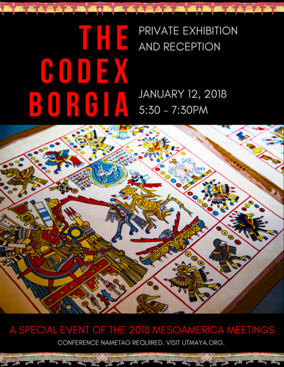 The Codex Borgia Exhibition - The 2018 Mesoamerica Meetings